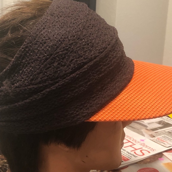The Redface Women’s Brown Orange Visor Cap Size One - Picture 5 of 12